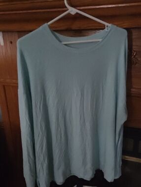 Time and Tru Light Blue Crewneck Sweater